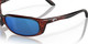 Top View of Costa Del Mar Brine Unisex Sunglass in Tortoise/Polarized Blue Mirror 580P 59 mm