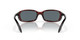 Front View of Costa Del Mar Brine Unisex Sunglass in Tortoise/Polarized Blue Mirror 580P 59 mm Alternate 1