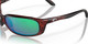 Top View of Costa Del Mar Brine Unisex Sunglasses Tortoise/Polarized Green Mirror 580G 59 mm