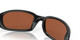Profile View of Costa Del Mar Brine Unisex Sunglass Black Gray/Polarized Green Mirror 580G 59 mm Alternate 1