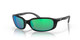 Top View of Costa Del Mar Brine Unisex Sunglass Black Gray/Polarized Green Mirror 580G 59 mm Alternate 1