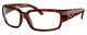 Profile View of Costa Del Mar Caballito Designer Reading Eye Glasses in Auburn Brown Tortoise Havana Unisex Rectangular Full Rim Acetate 59 mm