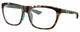 Profile View of Costa Del Mar Cheeca Designer Blue Light Blocking Eyeglasses in Matte Brown Gray Shadow Tortoise Havana Turquoise Ladies Panthos Full Rim Acetate 57 mm