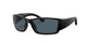 Close Up View of Costa Del Mar Corbina Unisex Designer Sunglasses Black/Polarized Gray 580P 62 mm Alternate 1