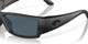 Top View of Costa Del Mar Corbina Unisex Designer Sunglasses Black/Polarized Gray 580P 62 mm