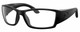 Profile View of Costa Del Mar Corbina Designer Reading Eye Glasses in Matte Black Unisex Rectangular Full Rim Acetate 62 mm