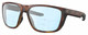 Profile View of Costa Del Mar Ferg Designer Progressive Lens Blue Light Blocking Eyeglasses in Matte Tortoise Havana Unisex Panthos Full Rim Acetate 59 mm