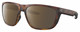 Profile View of Costa Del Mar Ferg Designer Polarized Sunglasses with Custom Cut Amber Brown Lenses in Matte Tortoise Havana Unisex Panthos Full Rim Acetate 59 mm