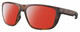 Profile View of Costa Del Mar Ferg Designer Polarized Sunglasses with Custom Cut Red Mirror Lenses in Matte Tortoise Havana Unisex Panthos Full Rim Acetate 59 mm