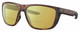 Profile View of Costa Del Mar Ferg Designer Polarized Reading Sunglasses with Custom Cut Powered Sun Flower Yellow Lenses in Matte Tortoise Havana Unisex Panthos Full Rim Acetate 59 mm