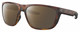 Profile View of Costa Del Mar Ferg Designer Polarized Reading Sunglasses with Custom Cut Powered Amber Brown Lenses in Matte Tortoise Havana Unisex Panthos Full Rim Acetate 59 mm