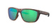 Close Up View of Costa Del Mar Ferg Unisex Sunglass in Tortoise/Polarized Green Mirror 580G 59 mm Alternate 1