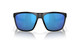 Front View of Costa Del Mar Ferg Unisex Sunglasses Black/Polarized Blue Mirror 580G GLASS 59mm