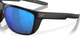 Top View of Costa Del Mar Ferg Unisex Sunglasses Black/Polarized Blue Mirror 580G GLASS 59mm