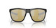 Front View of Costa Del Mar Ferg Unisex Sunglass Black/Polarized Silver Mirror 580G GLASS 59mm