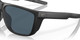 Top View of Costa Del Mar Ferg XL Unisex Designer Sunglasses Black/Polarized Gray 580P 62 mm