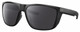 Profile View of Costa Del Mar Ferg XL Designer Polarized Reading Sunglasses with Custom Cut Powered Smoke Grey Lenses in Matte Black Unisex Panthos Full Rim Acetate 62 mm