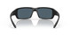 Front View of Costa Del Mar Fantail Unisex Sunglasses Black Blackout/Polarized Gray 580P 59 mm Alternate 1