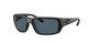 Close Up View of Costa Del Mar Fantail Unisex Sunglasses Black Blackout/Polarized Gray 580P 59 mm Alternate 1