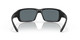 Front View of Costa Del Mar Fantail Unisex Sunglasses in Black/Polarized Blue Mirror 580P 59mm Alternate 1