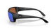 Side View of Costa Del Mar Fantail Sunglasses Black Blackout/Polarized Green Mirror 580P 59mm