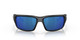 Front View of Costa Del Mar Fantail Unisex Sunglass Black Gray/Polarized Blue Mirror 580P 59mm