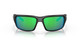 Front View of Costa Del Mar Fantail Unisex Sunglass in Black/Polarized Green Mirror 580P 59 mm