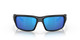 Front View of Costa Del Mar Fantail Unisex Sunglass Black Gray/Polarized Blue Mirror 580G 59mm