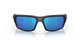 Front View of Costa Del Mar Fantail Unisex Sunglasses in Black/Polarized Blue Mirror 580G 59mm