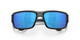 Close Up View of Costa Del Mar Fantail Unisex Sunglasses in Black/Polarized Blue Mirror 580G 59mm