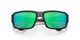 Close Up View of Costa Del Mar Fantail Sunglasses Black Blackout/Polarized Green Mirror 580G 59mm