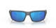 Front View of Costa Del Mar Fantail Unisex Sunglass Gray Black/Polarized Blue Mirror 580G 59mm