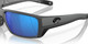 Top View of Costa Del Mar Fantail Pro Unisex Sunglasses Gray/Polarized Blue Mirror 580G 60mm
