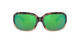 Side View of Costa Del Mar Gannet Womens Sunglasses Tortoise/Polarized Green Mirror 580P 58mm Alternate 1
