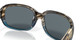 Profile View of Costa Del Mar Gannet Womens Sunglass Brown Wahoo/Polarized Blue Mirror 580P 58mm Alternate 1