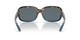 Front View of Costa Del Mar Gannet Womens Sunglass Brown Wahoo/Polarized Blue Mirror 580P 58mm Alternate 1