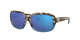 Close Up View of Costa Del Mar Gannet Womens Sunglass Brown Wahoo/Polarized Blue Mirror 580G 58mm Alternate 1