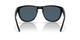 Front View of Costa Del Mar Irie Unisex Panto Designer Sunglass Black/Polarized Gray 580P 55mm Alternate 1