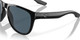 Top View of Costa Del Mar Irie Unisex Panto Designer Sunglass Black/Polarized Gray 580P 55mm