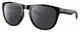 Profile View of Costa Del Mar Irie Designer Polarized Sunglasses with Custom Cut Smoke Grey Lenses in Shiny Black Unisex Panthos Full Rim Acetate 55 mm