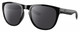 Profile View of Costa Del Mar Irie Designer Polarized Reading Sunglasses with Custom Cut Powered Smoke Grey Lenses in Shiny Black Unisex Panthos Full Rim Acetate 55 mm
