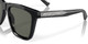 Top View of Costa Del Mar Keramas Unisex Sunglasses in Black Silver/Polarized Gray 580G 54mm