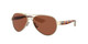 Close Up View of Costa Del Mar Loreto Women Pilot Sunglasses Rose Gold/Polarized Copper 580P 56mm Alternate 1