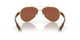 Front View of Costa Del Mar Loreto Women Pilot Sunglasses Rose Gold/Polarized Copper 580P 56mm Alternate 1