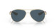 Front View of Costa Del Mar Loreto Women's Pilot Sunglasses Rose Gold/Polarized Gray 580P 56mm