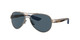 Close Up View of Costa Del Mar Loreto Womens Pilot Sunglasses Gold Pearl/Polarized Gray 580P 56mm Alternate 1