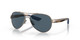 Top View of Costa Del Mar Loreto Womens Pilot Sunglasses Gold Pearl/Polarized Gray 580P 56mm Alternate 1