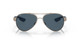 Front View of Costa Del Mar Loreto Womens Pilot Sunglasses Gold Pearl/Polarized Gray 580P 56mm