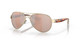 Top View of Costa Del Mar Loreto Sunglass Rose Gold/Polarized Copper Silver Mirror 580P 56mm Alternate 1