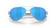 Close Up View of Costa Del Mar Loreto Women Sunglass Silver/Polarized Blue Mirror 580G Glass 56mm